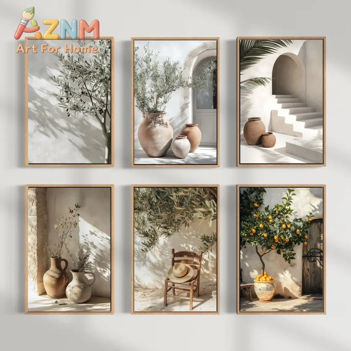 Terracotta Pot - Настенное панно AZNM в средиземноморском стиле,