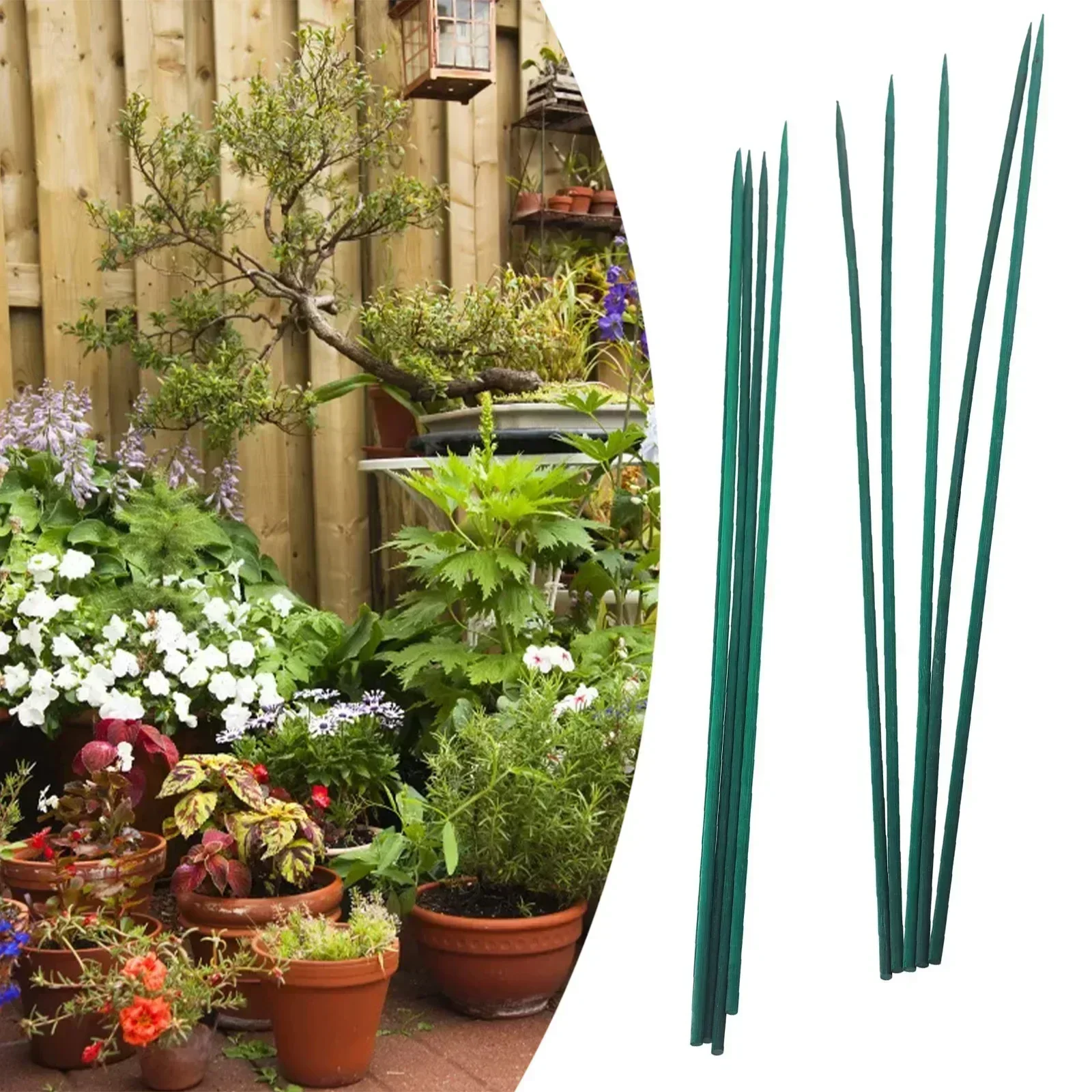 Plant Support Stake - 10 шт., 40 см, комплект кольев